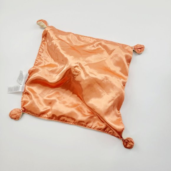 Carter's Giraffe Lovey Security Blanket Satin Bottom Plush Rattle Yellow Orange - Picture 5 of 8